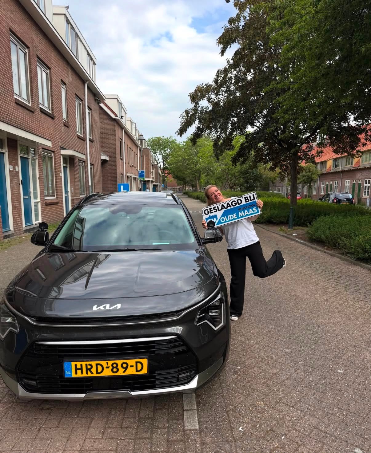 Geslaagde leerling bij Rijschool Oude Maas